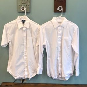 Men’s White Dress Shirts-Set of 2